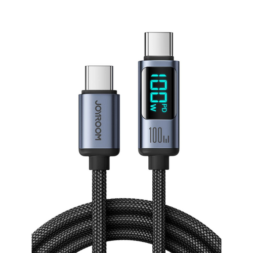 Braided USB Data Cable with Display for Laptop & Phones