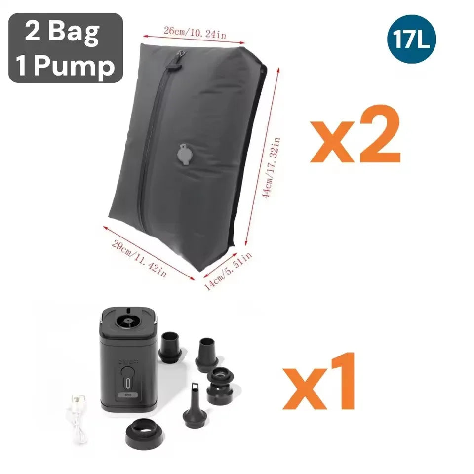 17L Vacuum Compression Bag with Air Pump